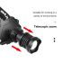 XHP70 LED Headlamp 8000LM USB Rechargeable Outdoor Light IPX5 Waterproof Adjustable Modes for Camping and Hiking