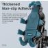 ROCKBROS Phone Holder Durable Aluminum Motorcycle and Cycling Mount with Silicone Shock Absorption Adjustable Stand