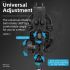 ROCKBROS Phone Holder Durable Aluminum Motorcycle and Cycling Mount with Silicone Shock Absorption Adjustable Stand