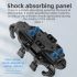 ROCKBROS Phone Holder Durable Aluminum Motorcycle and Cycling Mount with Silicone Shock Absorption Adjustable Stand