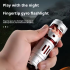 Portable Mini EDC Flashlight USB Rechargeable Pocket Torch Light Keychain Flashlights