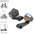 CarryBright CB800 Rearview Mirror Headlight Dual Function Bicycle Safety Equipment for City Riding and Trails