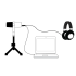 MV7 Professional Dynamic Microphone for Podcasting Live Streaming and Recording High-Quality Sound