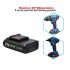 21V Lithium Battery for Electric Drill Cordless Screwdriver Versatile Li-ion for DIY Fast Charging Reliable