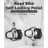 ROCKBROS SPD-SL Road Bike Pedals Ultralight Aluminium Self-locking Cycling Pedals for Enhanced Stability
