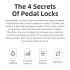 ROCKBROS SPD-SL Road Bike Pedals Ultralight Aluminium Self-locking Cycling Pedals for Enhanced Stability