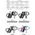 ROCKBROS SPD-SL Road Bike Pedals Ultralight Aluminium Self-locking Cycling Pedals for Enhanced Stability