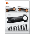 TOSEEK MTB Handlebar Stem 28.6mm Adjustable Angle Lightweight Aluminum Carbon for Cycling Enthusiasts