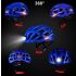 ROCKBROS Light Cycling Helmet Ultralight Helmet with Integrated Safety Lighting and USB Charging for Comfort