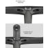 TOSEEK TR5500 Road Bike Handlebar Lightweight Full Carbon Fiber Stem Aerodynamic Design Matte Black Finish