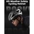 ROCKBROS Bicycle Helmet LED Rear Light Ultralight Design Rechargeable Cycling Safety Gear for Road MTB