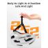 ROCKBROS Bicycle Helmet LED Rear Light Ultralight Design Rechargeable Cycling Safety Gear for Road MTB