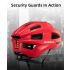 ROCKBROS Bicycle Helmet LED Rear Light Ultralight Design Rechargeable Cycling Safety Gear for Road MTB
