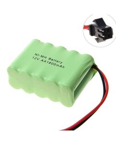 Eco-Friendly 12V AA 1800mAh Ni-MH SM Plug Rechargeable Battery Pack for Toys Gadgets High-Performance Capacity