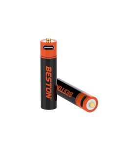 Beston AA 1.5V 3500mWh Lithium Battery 14500 USB Rechargeable Li-ion Batteries (1 pair)