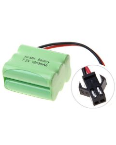Eco-Friendly 7.2V AA 1800mAh Ni-MH Rechargeable Battery Pack High Capacity for Toy Cars Model Planes