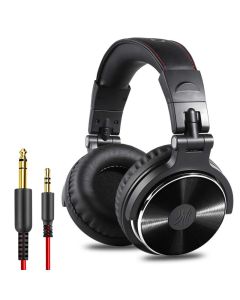 Oneodio Pro-10 Wired Professional Studio Pro DJ Headphones With Microphone Over Ear HiFi Monitor Music Headset Earphone For Phone PC-Black