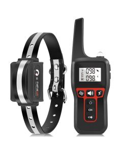 1000m Electric Dog Training Collar Remote Control Training Collar For Pet Rechargeable Dog Bark Control Stop Shock Collar