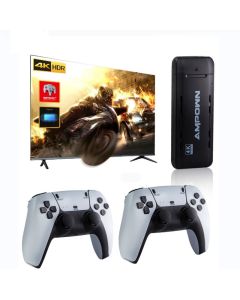 Ampown U9 Video Game Console 128G Built-in 20000 Games Retro Handheld TV Game Console Wireless Controller Game Stick For PS1/GBA/GB