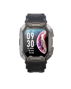 C20 Military Smart Watch Men Carbon Black Ultra Army Outdoor IP68 5ATM Waterproof Heart Rate Blood Oxygen Smartwatch