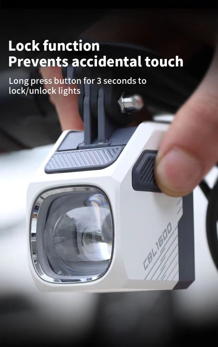 Magicshine CBL1600 Bike Front Light 1600 Lumen LED - Hanging Cut-off Cable, Cycling Safety, Nighttime Visibility