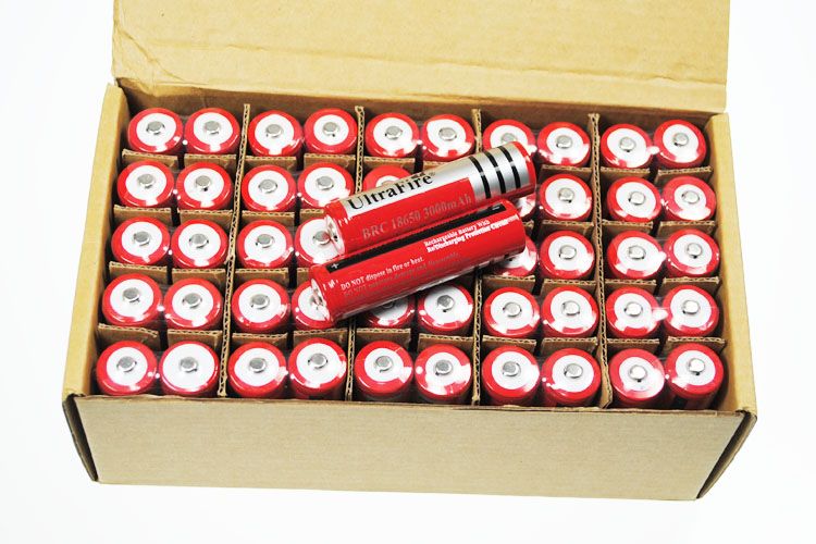 UltraFire BRC 3000mAh 3.7V Li-ion Rechargeable Battery Long-Lasting Power for Flashlights Cameras