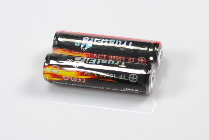 TrustFire 14500 Rechargeable Li-ion Battery 900mAh High Capacity Eco-Friendly Versatile Battery Pair