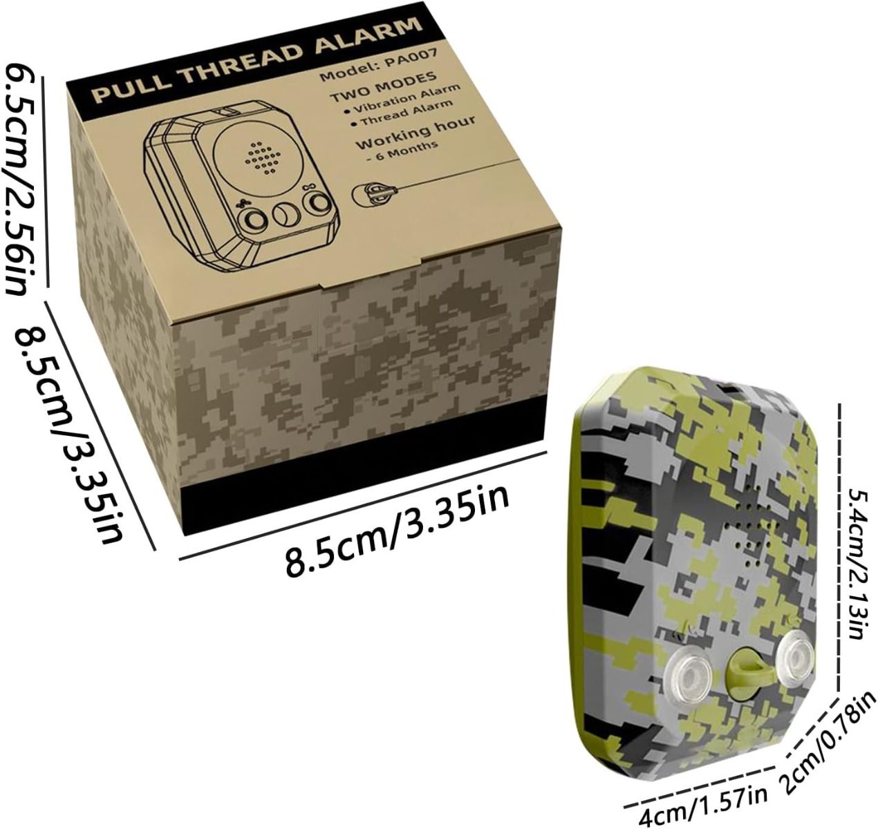 120dB Perimeter Alarm - Waterproof Outdoor Trip Security Siren, Camping Survival Safety Device, Wilderness Protection Gadget, emergencys Alert | Travel Trip Alarm for Hunting Property Night Defense