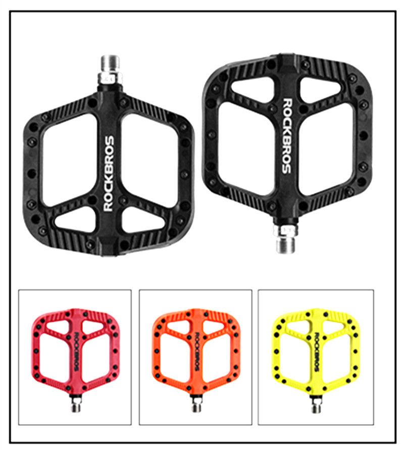 ROCKBROS Ultralight Seal Bearings Bicycle Pedals Durable Nylon High-Quality MTB Bike Components