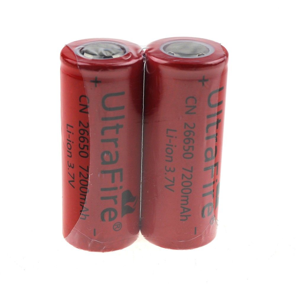 UltraFire CN 26650 3.7V 7200mAh Unprotected Li-ion Flashlight and Vaping Battery for Power Enthusiasts