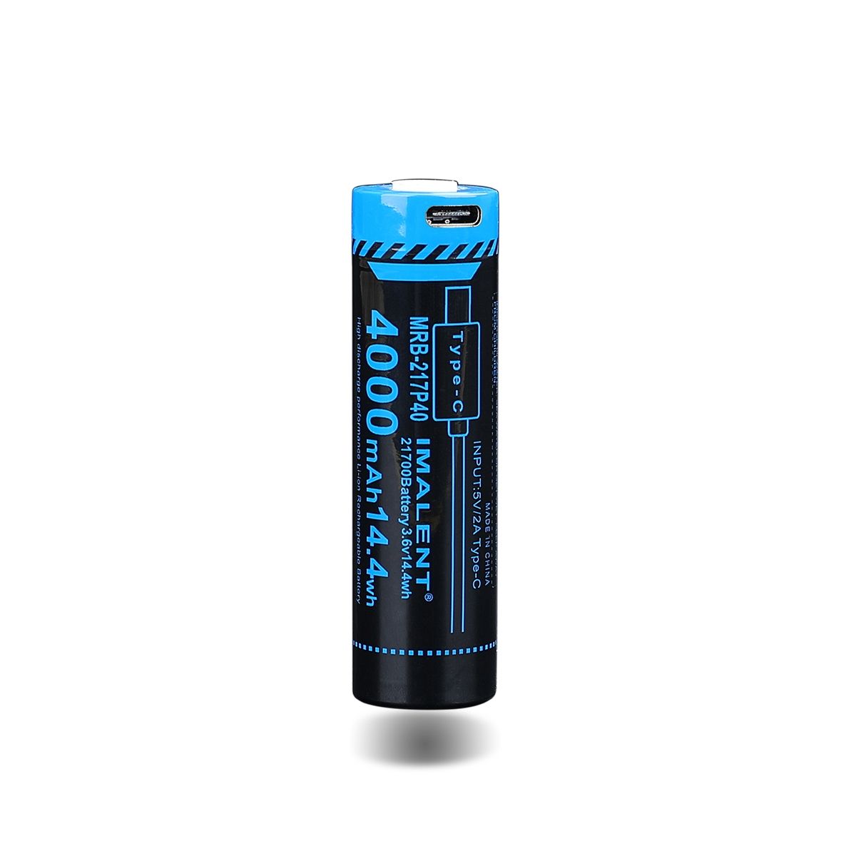 IMALENT MRB-217P40 21700 Battery 4000mAh Type-C Rechargeable High Capacity for Flashlights and Gadgets