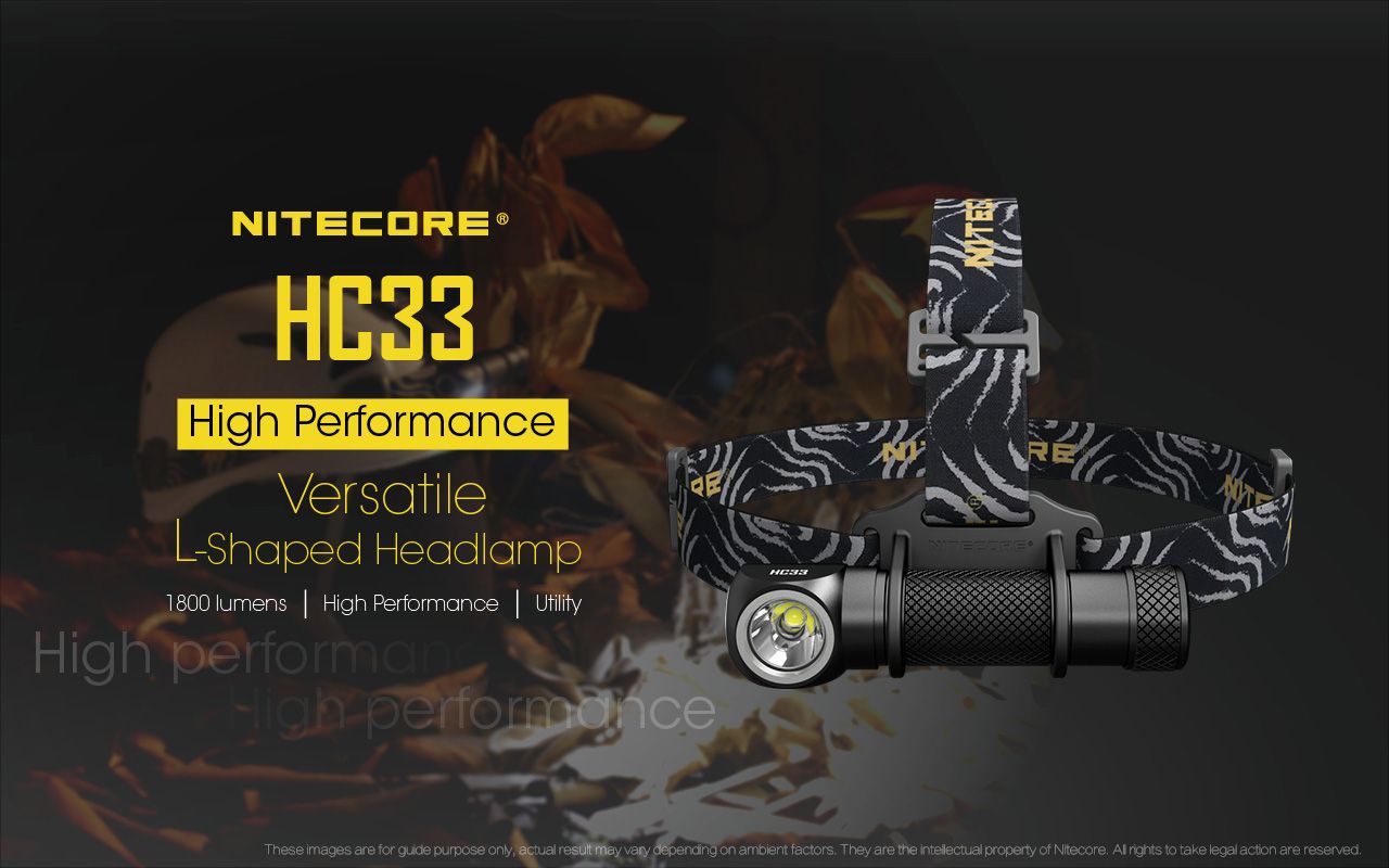 Nitecore HC33 XHP35 1800 Lumens LED Headlamp Hands Free Illumination for Outdoor Hiking and Night Work