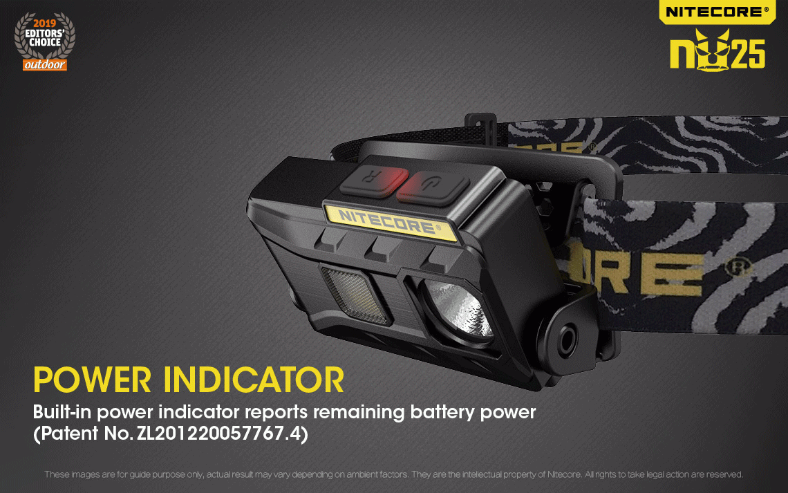 Nitecore NU25 XP-G2 S3 LED Rechargeable Headlamp 360 Lumens Lightweight Adventure Accessory Outdoor Lighting