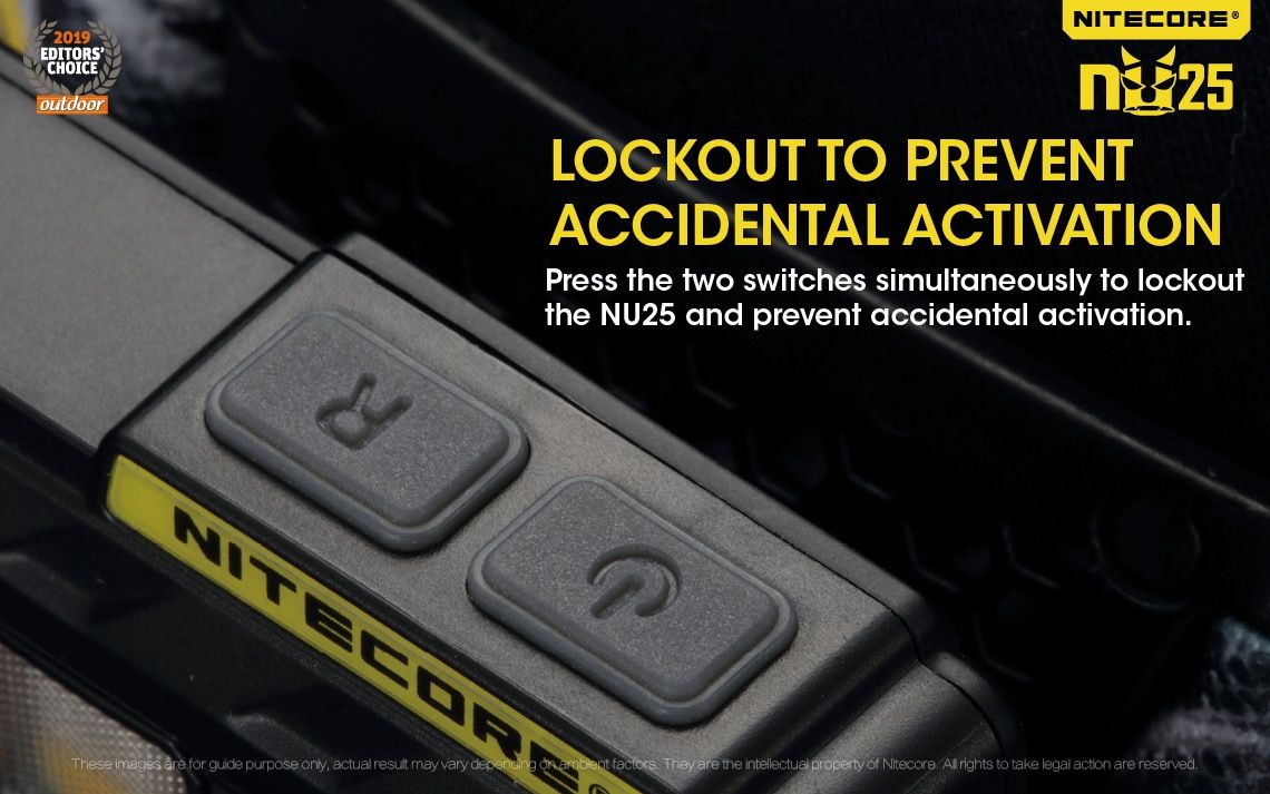 Nitecore NU25 XP-G2 S3 LED Rechargeable Headlamp 360 Lumens Lightweight Adventure Accessory Outdoor Lighting