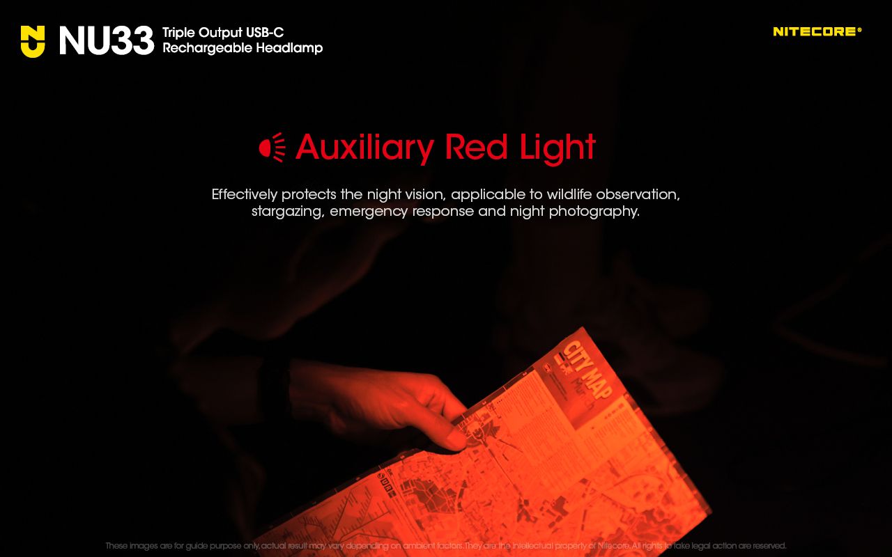 Nitecore NU33 USB-C Rechargeable Headlamp 700LM Bright Lightweight Waterproof for Camping Hiking DIY Projects