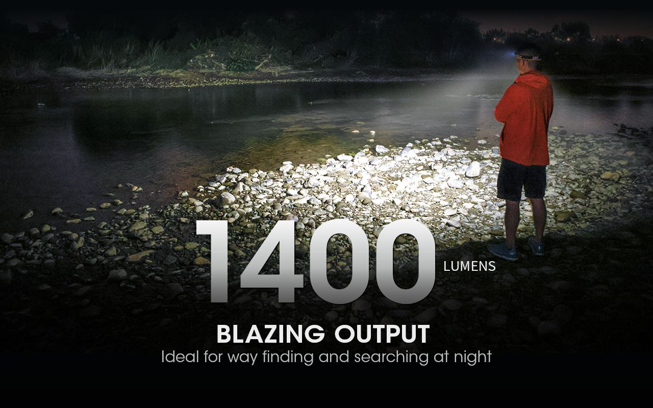 NITECORE NU43 Rechargeable Headlamp 1400 Lumens Red White Light Long Battery Life Outdoor Camping Gear