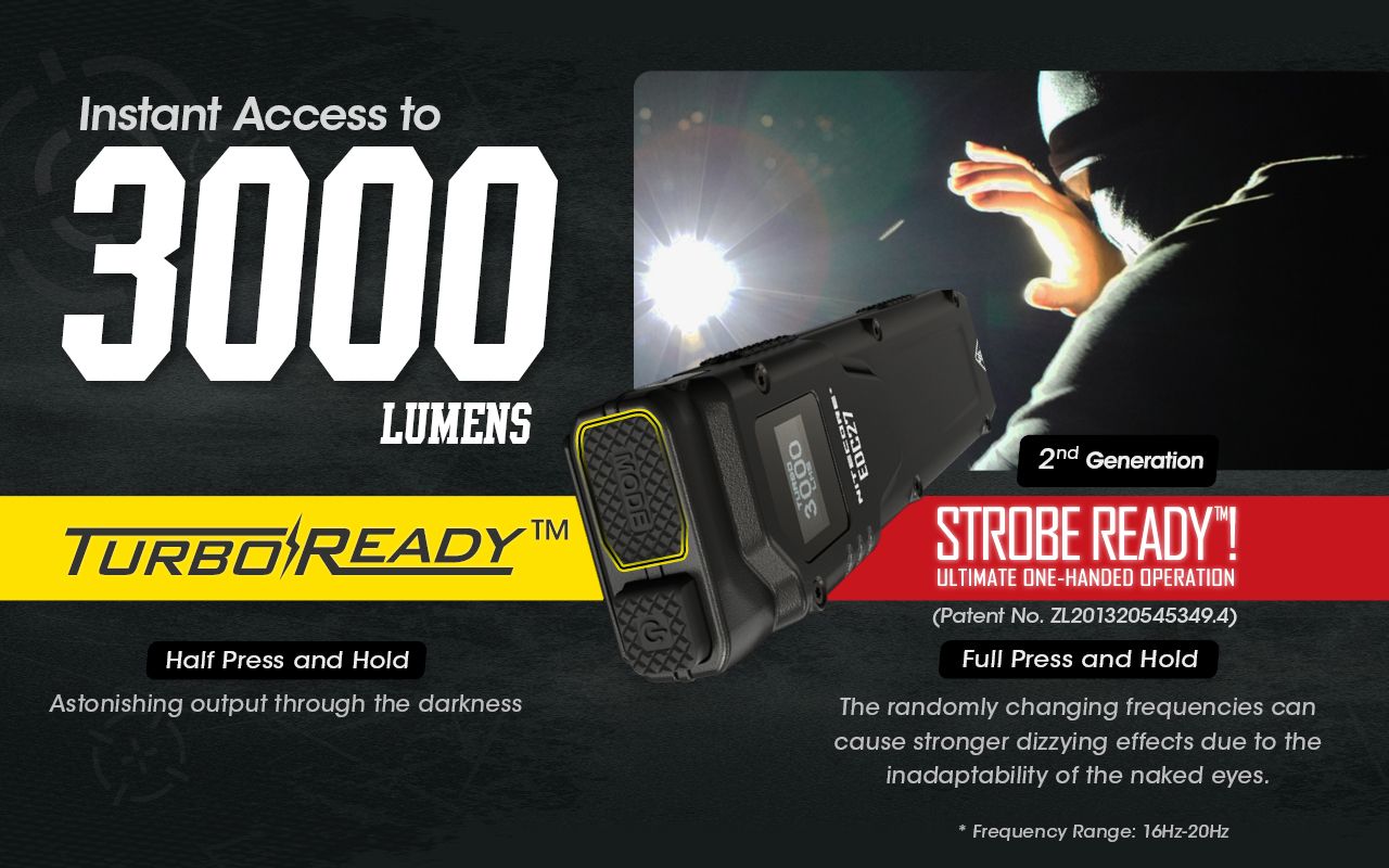 NITECORE EDC27 Lightweight 3000 Lumen Rechargeable Flashlight for Outdoor Adventures and Emergency Preparedness