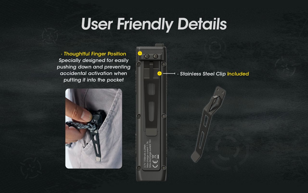 NITECORE EDC27 Lightweight 3000 Lumen Rechargeable Flashlight for Outdoor Adventures and Emergency Preparedness