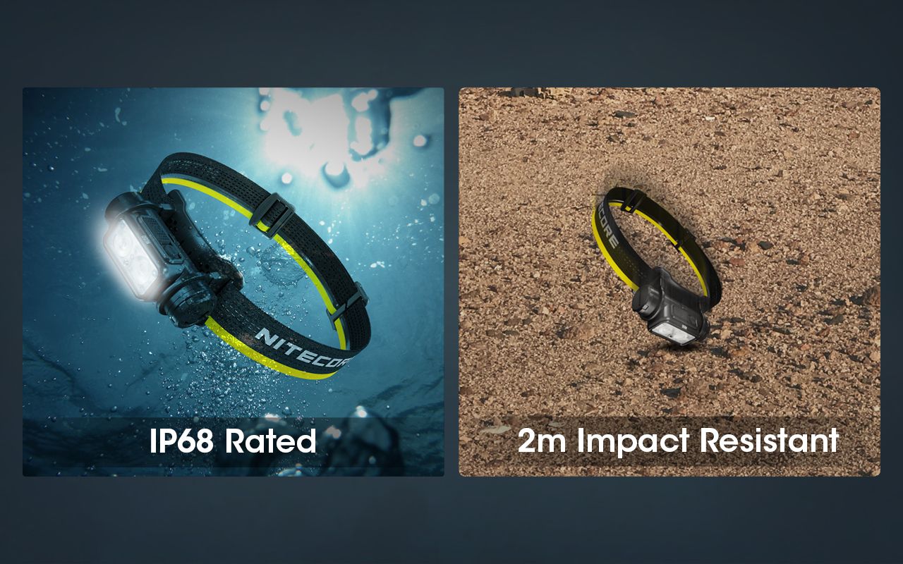 Nitecore NU50 1400 Lumens LED Headlamp for Hiking Lightweight Rechargeable Headlamp with Long Runtime