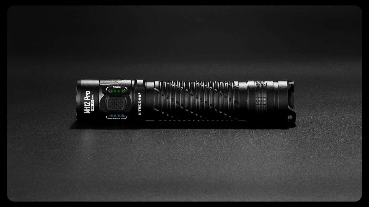 Nitecore MH12 Pro USB-C Rechargeable Flashlight 3300 Lumen High-Intensity Beam for Night Hikes and Adventures