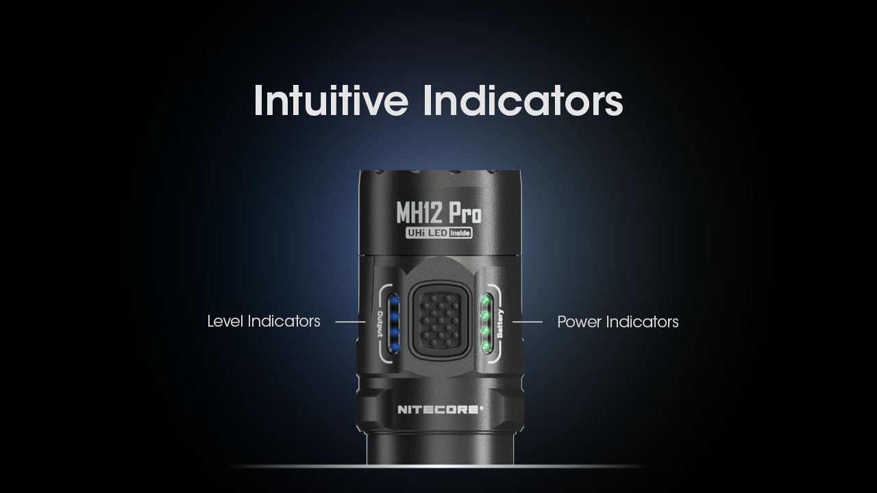 Nitecore MH12 Pro USB-C Rechargeable Flashlight 3300 Lumen High-Intensity Beam for Night Hikes and Adventures