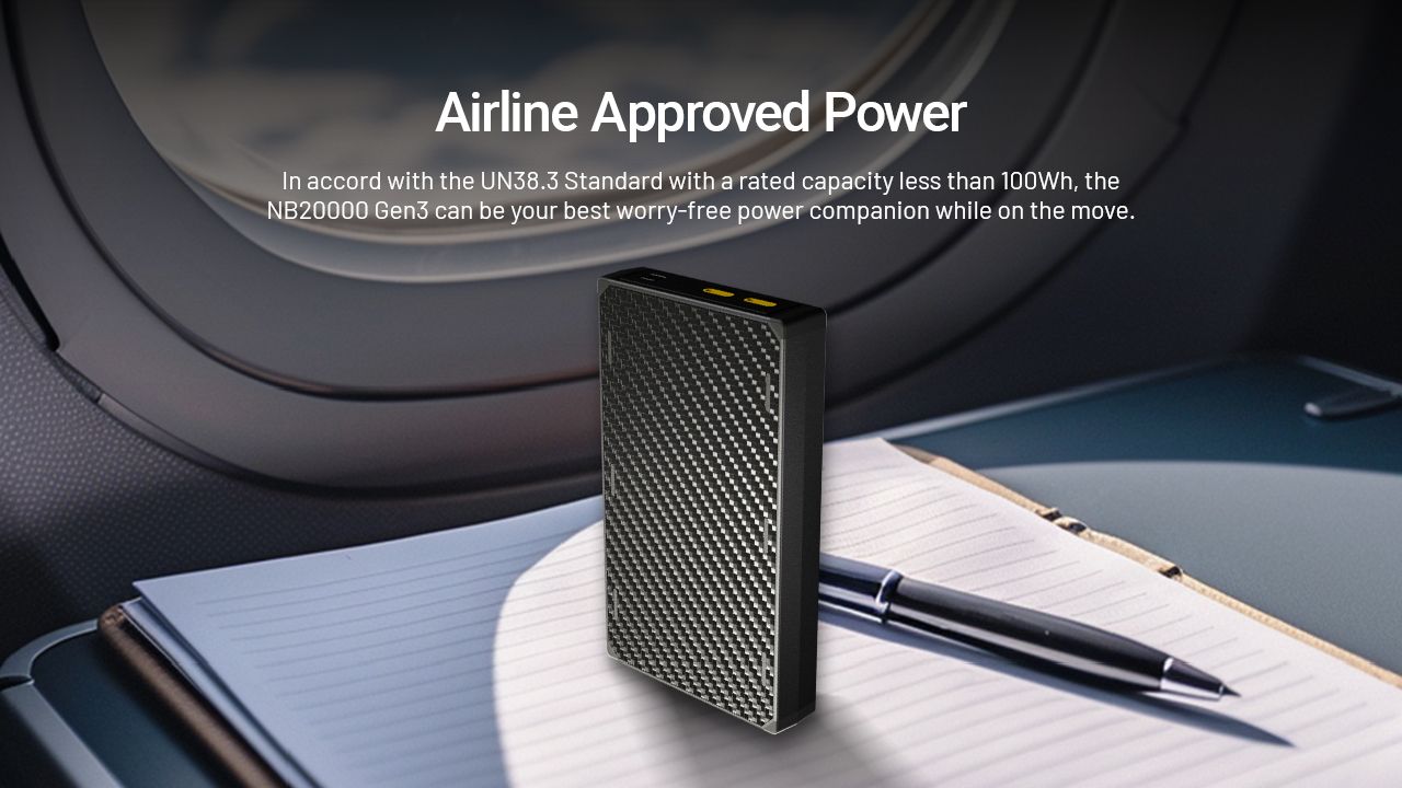 Nitecore NB20000 Gen3 QC Dual Port USB-C Power Bank 20000mAh Compact Lightweight Travel Companion