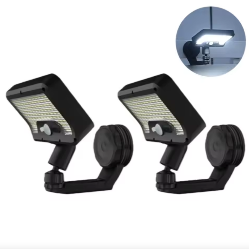 Garden light,Magnetic Solar Lights Outdoor,RV Exterior Lights with Motion Sensor, 92LED 600LM Solar Security Lights IP65 Waterproof (2Pack)