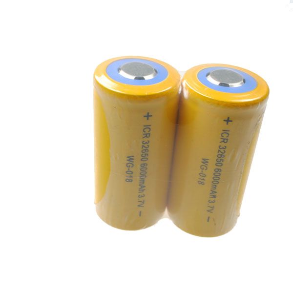 ICR 32650 Battery 6000mAh Rechargeable Li-ion for Flashlights Power Tools High-Drain Devices Eco-Friendly