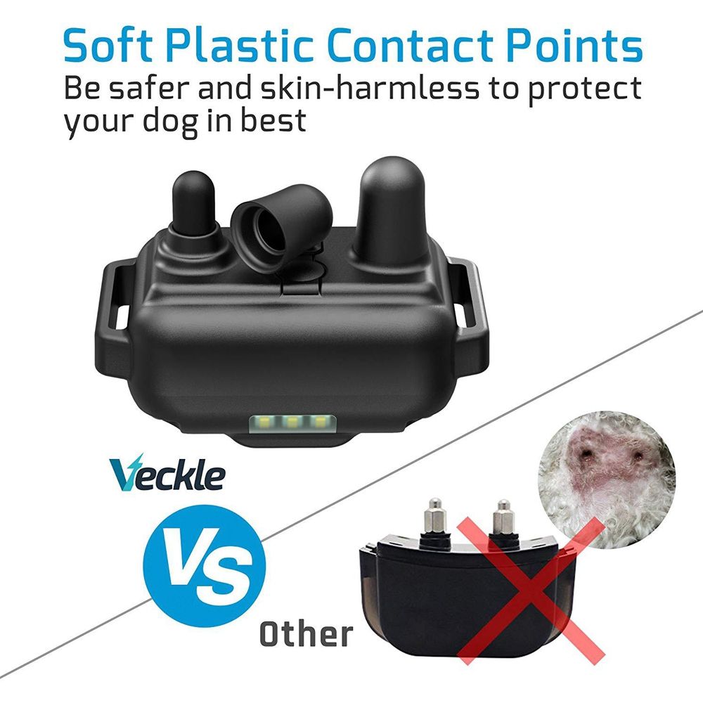 800m Electric Dog Training Collar Waterproof Rechargeable with Adjustable Shock Levels and LCD Display