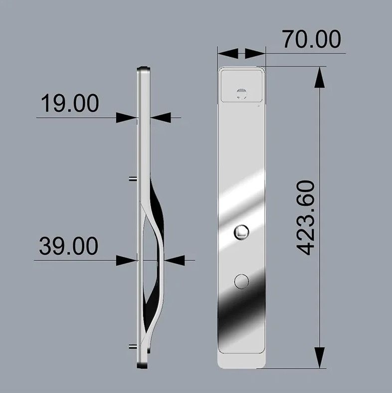 Tuya Wifi 3D Face Recognition Smart Door Lock with Built-In Camera for Advanced Home Security Convenience