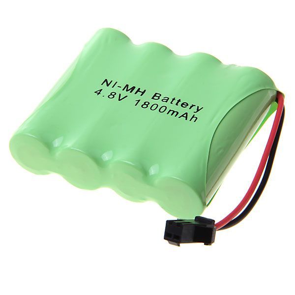 4.8V AA 1800mAh Ni-MH SM Plug Rechargeable Battery High Capacity Eco-Friendly Power for Toys and Cameras