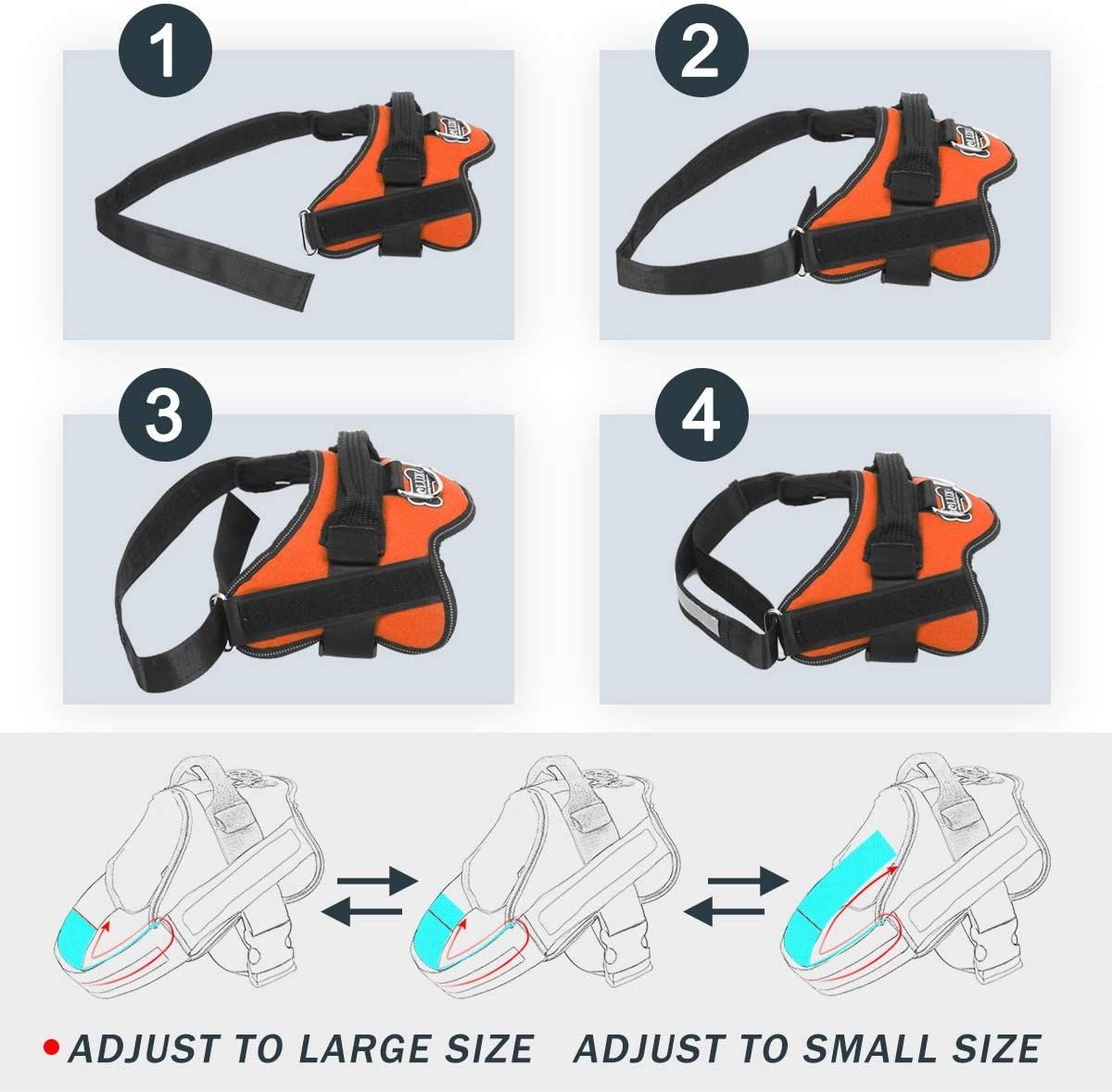 No-Pull Reflective Dog Vest with Handle Adjustable Harness for Medium Breeds Comfortable Walking Gear