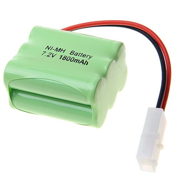 Eco-Friendly 7.2V AA 1800mAh Ni-MH Rechargeable Battery Pack for Remote-Controlled Vehicles and Model Airplanes