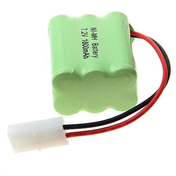 Eco-Friendly 7.2V AA 1800mAh Ni-MH Rechargeable Battery Pack for Remote-Controlled Vehicles and Model Airplanes
